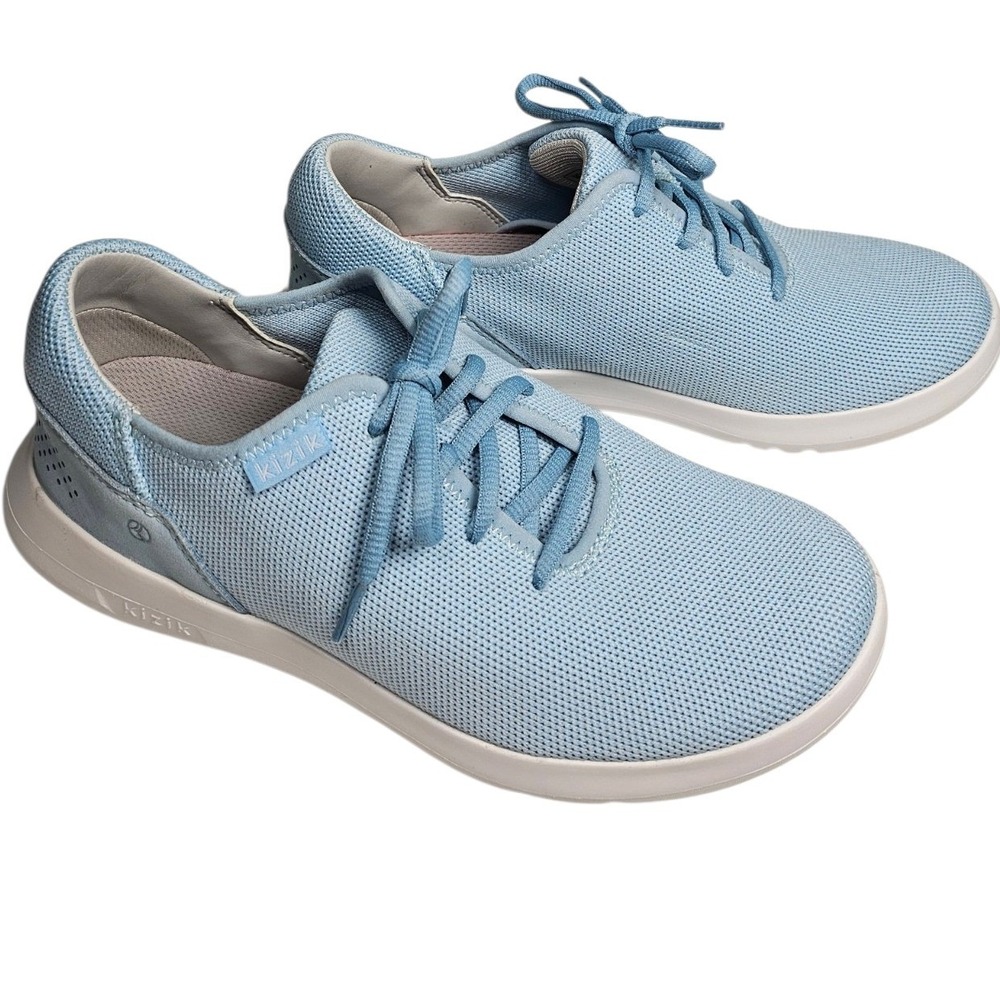 Kizik Lima Madrid Hands Free Sneakers Blue Mesh Slip On Women Size 7.5 Wide